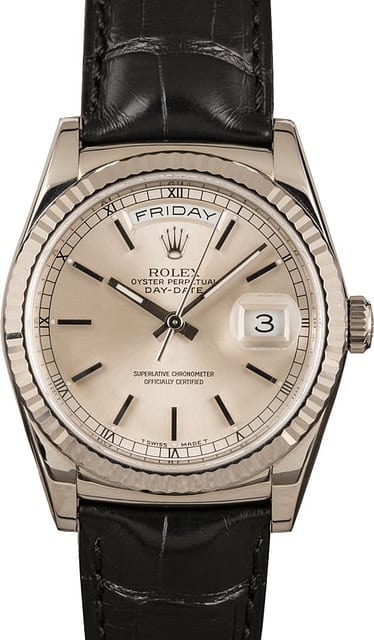 Pre-Owned Rolex White Gold Day-Date 118139