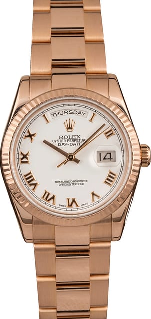 Pre-Owned Rolex DayDate 118235 Everose Gold