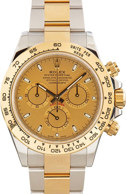 Used Rolex Daytona Two Tone Cosmograph 116503 Champagne Dial