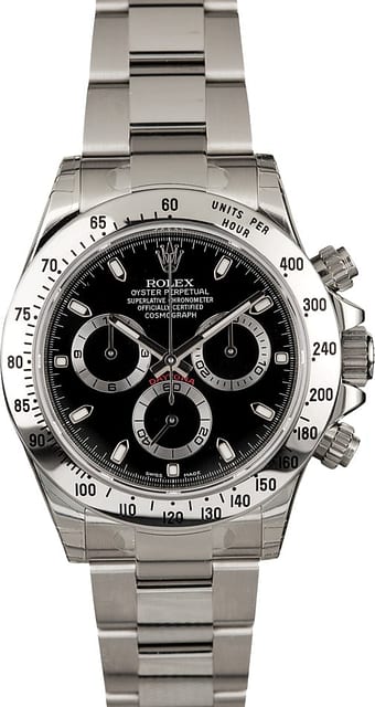 Unworn Rolex Daytona 116520 Black Dial