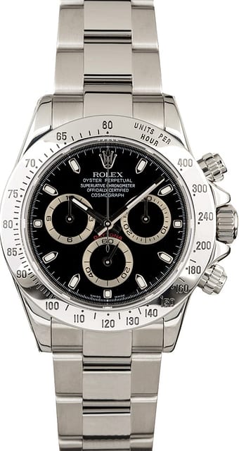 Used Rolex Daytona 116520 Serial Engraved Rehaut