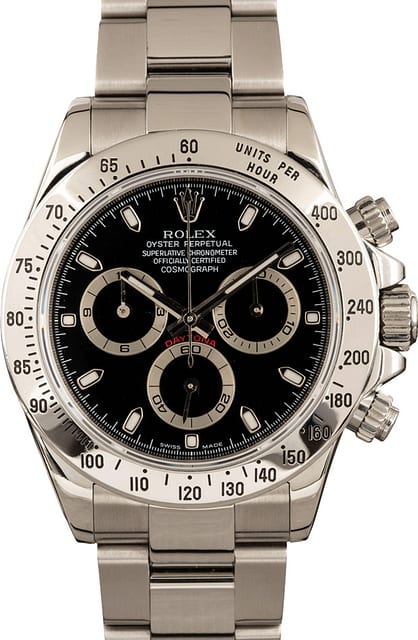 Rolex Stainless Steel Daytona 116520 Black