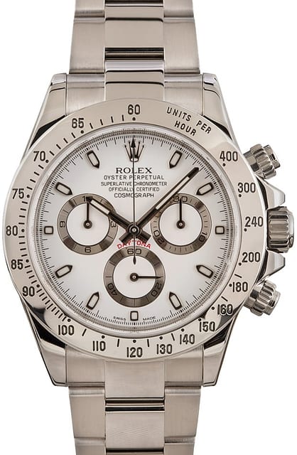 Rolex Daytona 116520 White Dial Steel Oyster