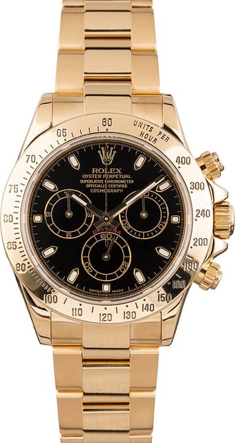 PreOwned Rolex Daytona 116528 Yellow Gold Oyster