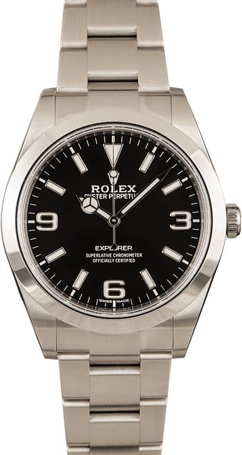 Rolex Explorer I 114270 Steel 100% Authentic
