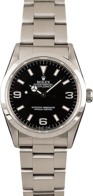 Rolex Explorer 14270 Steel Smooth Bezel