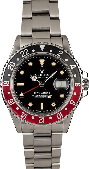 Pre-Owned Rolex GMT-Master II Ref 16760 Fat Lady Coke