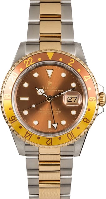 Pre Owned Rolex GMT-Master II Ref 16713 Root Beer