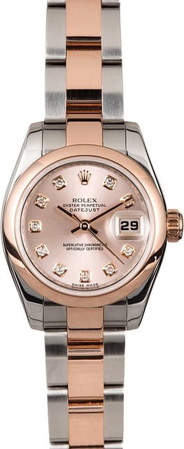 Rolex Women's Datejust 179161SDO Everose Gold