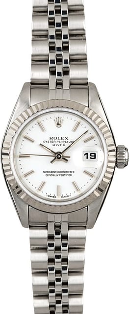 Rolex Ladies Datejust 69174 White Dial