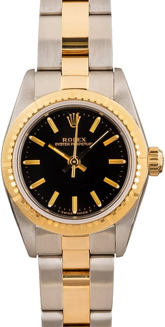 Ladies Rolex Oyster Perpetual 67243 Black