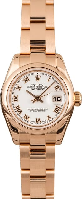 Pre-Owned Rolex Datejust 179165 White Roman Dial