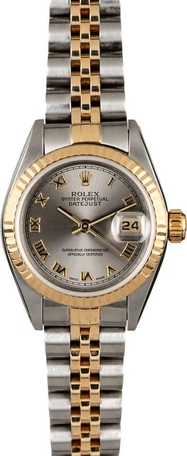 Women's Rolex Datejust 79173 Slate Roman Dial