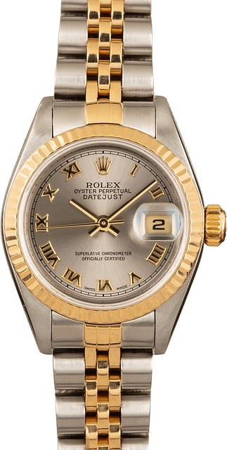Rolex Ladies Datejust 79173 Slate Roman Dial