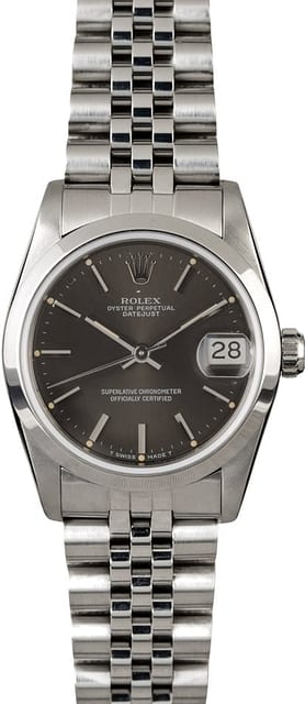 Rolex Mid-Size Datejust 68240 Steel Jubilee
