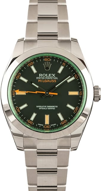 Rolex Milgauss 116400GV Anniversary 100% Authentic