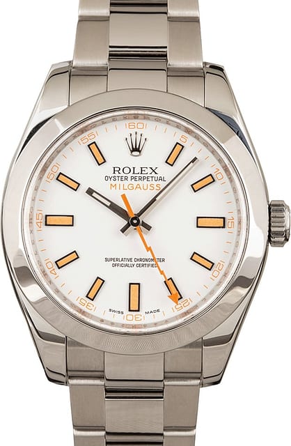 White Rolex Milgauss 116400