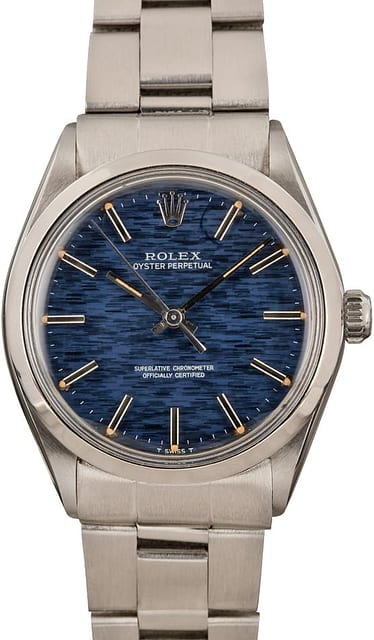 Rolex Oyster Perpetual 1002 Blue Dial