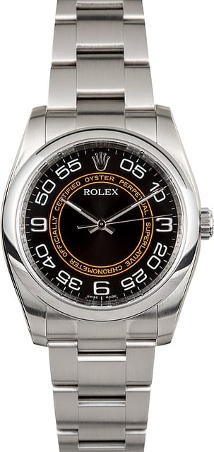 Rolex Men's Oyster Perpetual 116000 Orange