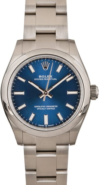Rolex Oyster Perpetual ref 277200 Blue Dial