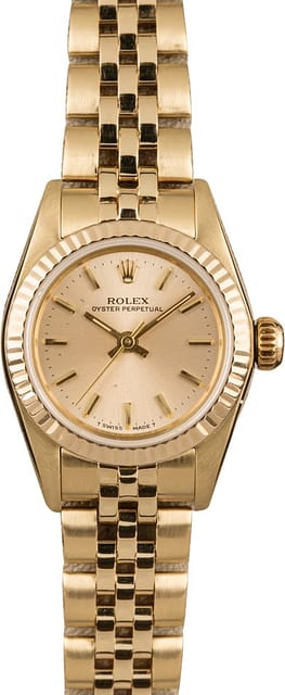 Pre Owned Rolex Ladies Oyster Perpetual 67197