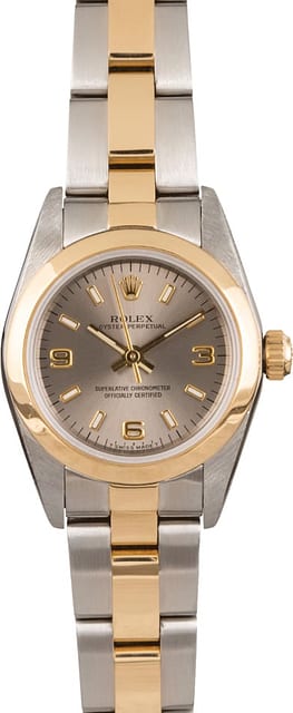 Pre Owned Rolex Oyster Perpetual 76183 Slate Dial T
