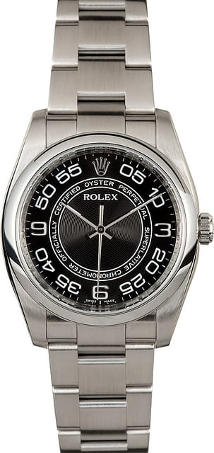 Rolex Oyster Perpetual 116000 Black Concentric Dial