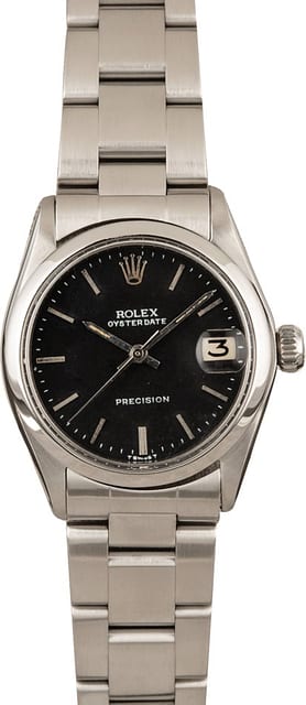 Used Rolex OysterDate 6466 Black Dial