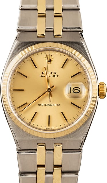 Rolex Oyster Quartz 17013 Steel and 18K
