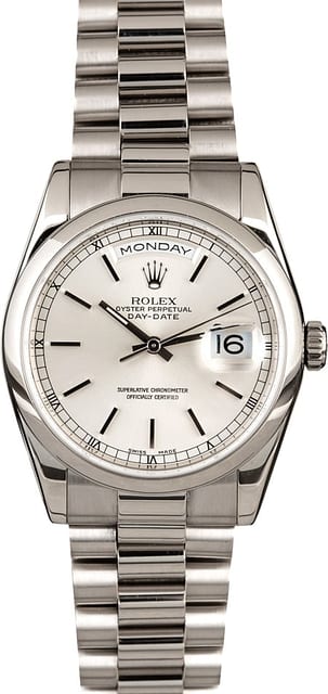 Rolex White Gold President 118209
