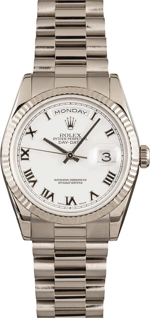 Rolex President 118239 White Gold