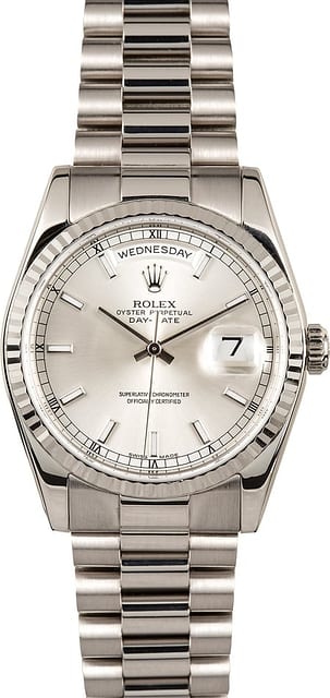 PreOwned Rolex President 118239 White Gold