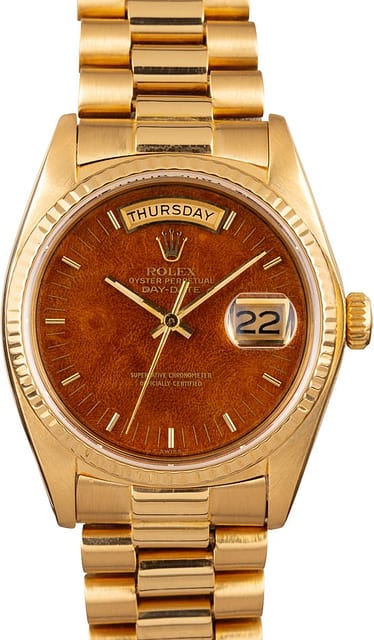Rolex Presidential 18038 Wood Dial Day-Date