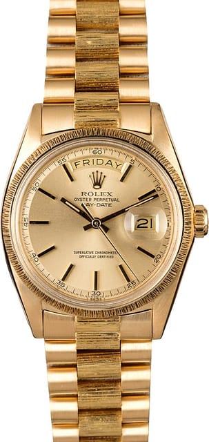 Rolex President 1807 Champagne Pie Pan Dial