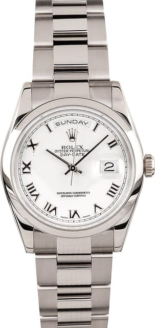 Rolex Presidential 18k White Gold 118209