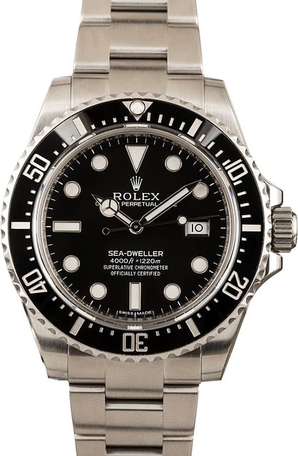 Men's Rolex Sea-Dweller 116600 Black Ceramic Bezel