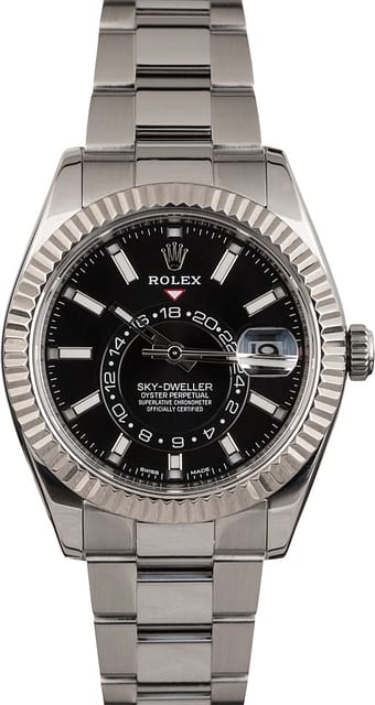 Pre Owned Rolex Sky-Dweller 326934 Black Dial