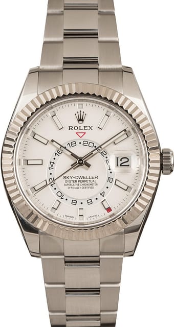 Pre-Owned Rolex Sky-Dweller 326934 White Dial Model T