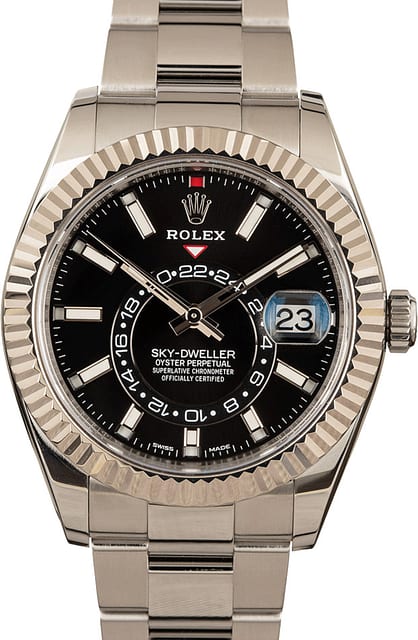 Pre-Owned Rolex Sky-Dweller 326934 Black Dial 42MM