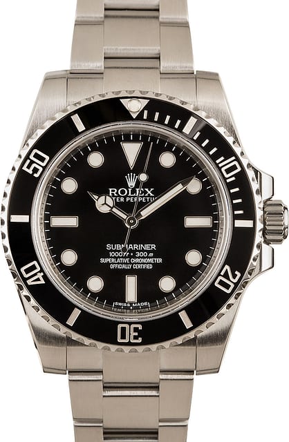 Used Submariner Rolex 114060 Ceramic Insert