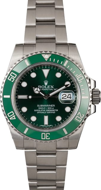 Rolex Submariner 116610V 'Hulk' Green Ceramic Bezel