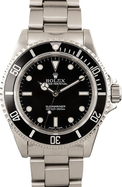 Authentic Rolex Submariner 14060 Black Dial