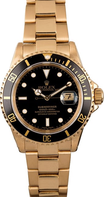 Rolex Submariner 16618 Yellow Gold Oyster Bracelet