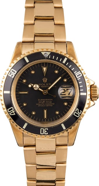 Vintage 1971 Rolex Submariner 1680 Black Nipple Dial