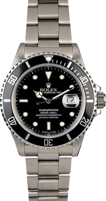 Rolex Submariner 168000 Steel Oyster Bracelet