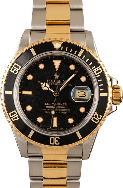 Rolex Submariner 16803 Black 100% Authentic