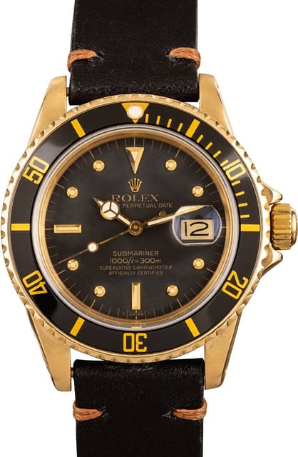 Rolex Submariner 18k Gold 16808