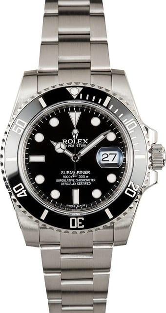 Rolex Submariner Black Ceramic Bezel 116610
