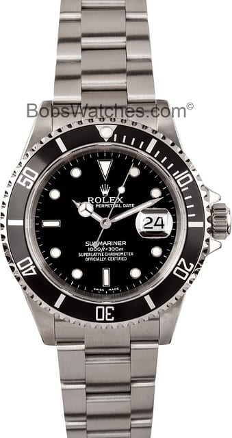 Used Rolex Submariner Watch 16610 Bob's Watches
