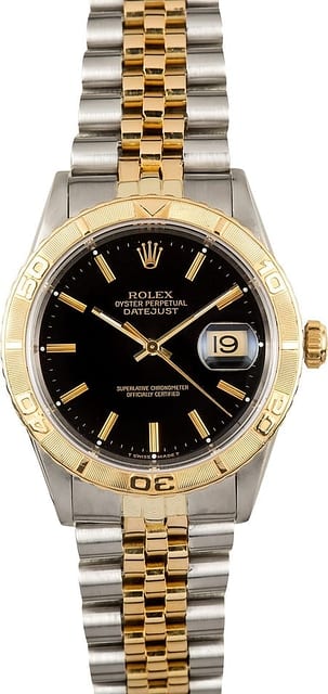 Rolex Thunderbird Datejust 16263 Black Dial
